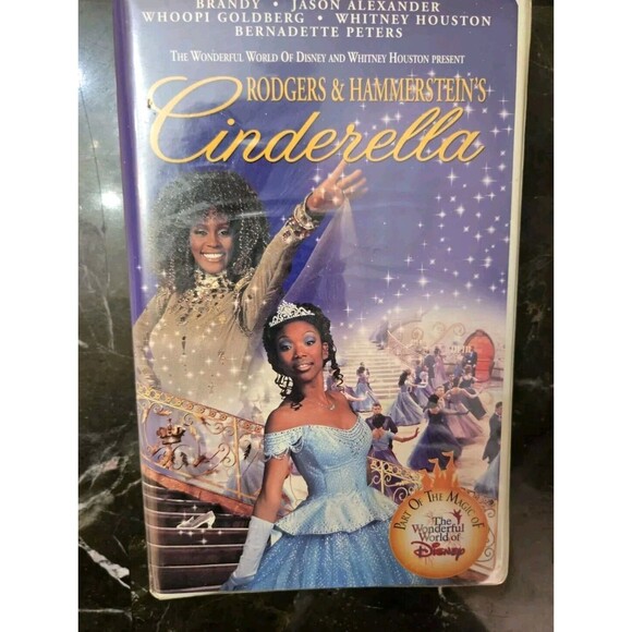 Rodgers & Hammerstein's Cinderella VHS, 1997, Clam Shell Brandy Whitney Houston - Picture 2 of 16